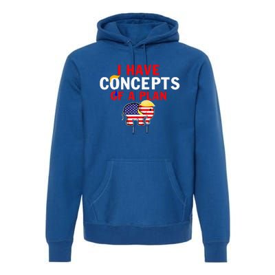 I Have A Concept Of A Plan Trump Harris Premium Hoodie