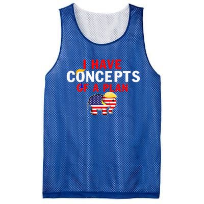 I Have A Concept Of A Plan Trump Harris Mesh Reversible Basketball Jersey Tank