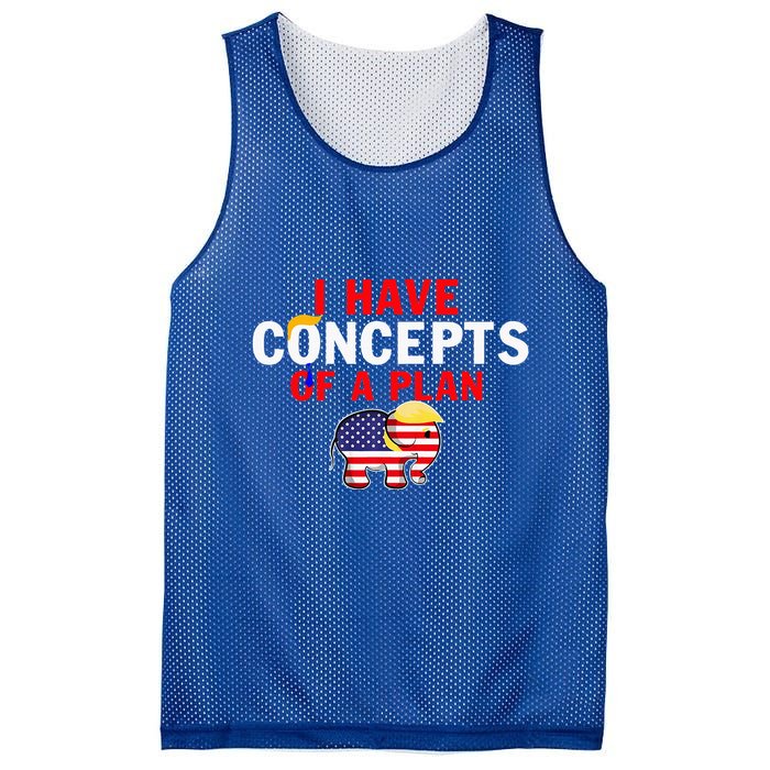 I Have A Concept Of A Plan Trump Harris Mesh Reversible Basketball Jersey Tank