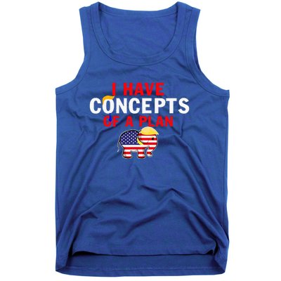 I Have A Concept Of A Plan Trump Harris Tank Top