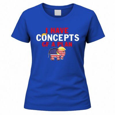 I Have A Concept Of A Plan Trump Harris Women's T-Shirt