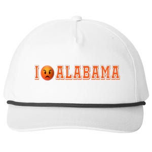 I Hate Alabama Blue And Orange Sports Fan Snapback Five-Panel Rope Hat