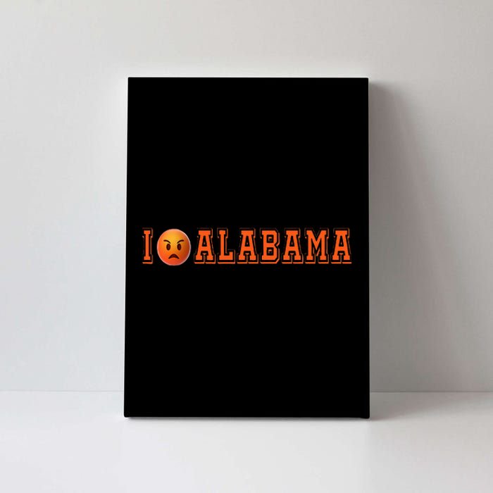 I Hate Alabama Blue And Orange Sports Fan Canvas