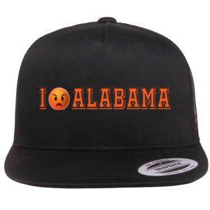 I Hate Alabama Blue And Orange Sports Fan Flat Bill Trucker Hat