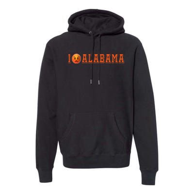 I Hate Alabama Blue And Orange Sports Fan Premium Hoodie