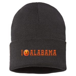 I Hate Alabama Blue And Orange Sports Fan Sustainable Knit Beanie