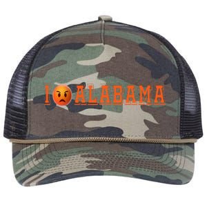 I Hate Alabama Blue And Orange Sports Fan Retro Rope Trucker Hat Cap