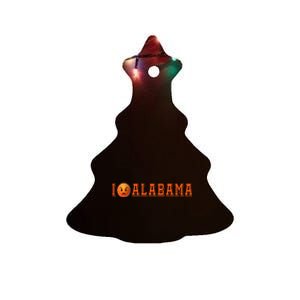 I Hate Alabama Blue And Orange Sports Fan Ceramic Tree Ornament