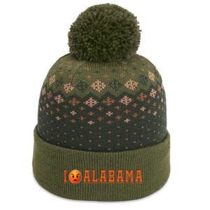 I Hate Alabama Blue And Orange Sports Fan The Baniff Cuffed Pom Beanie