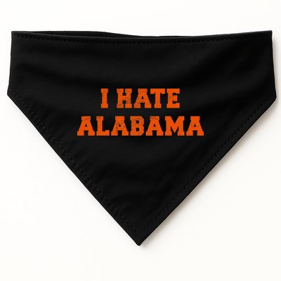 I Hate Alabama Orange And Blue Sports Fan Tailgating USA-Made Doggie Bandana