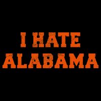 I Hate Alabama Orange And Blue Sports Fan Tailgating Zip Tote Bag