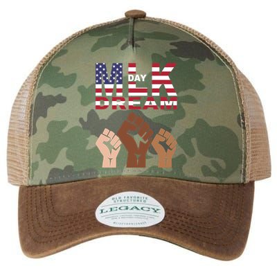 I Have A Dream Mlk Day Fist Up Legacy Tie Dye Trucker Hat