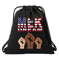 I Have A Dream Mlk Day Fist Up Drawstring Bag