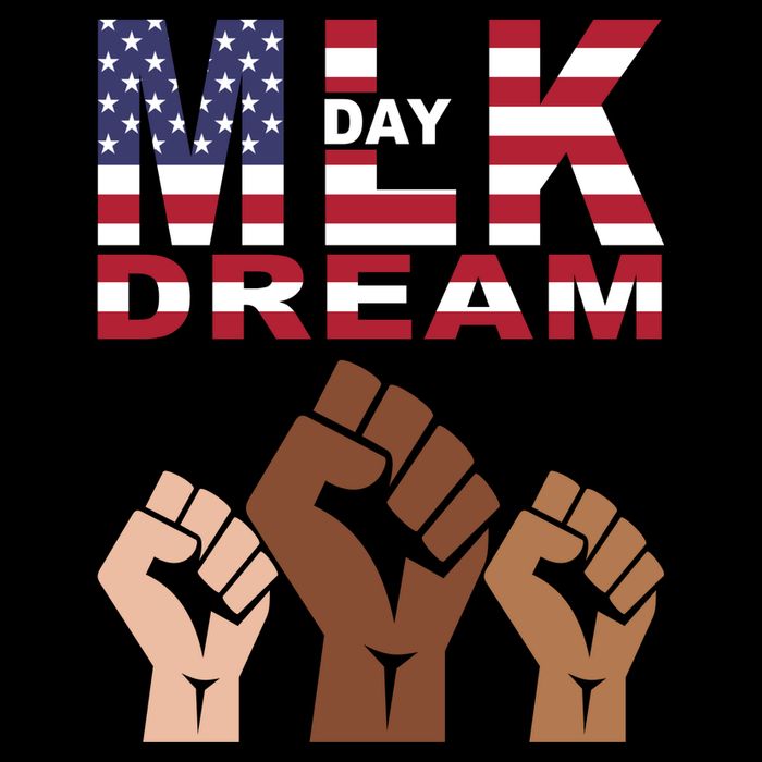 I Have A Dream Mlk Day Fist Up Drawstring Bag