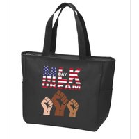 I Have A Dream Mlk Day Fist Up Zip Tote Bag