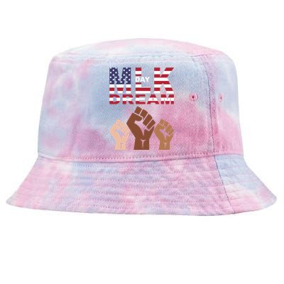 I Have A Dream Mlk Day Fist Up Tie-Dyed Bucket Hat