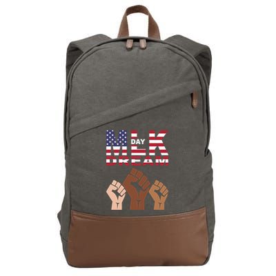 I Have A Dream Mlk Day Fist Up Cotton Canvas Backpack