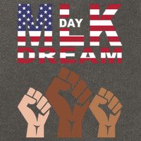 I Have A Dream Mlk Day Fist Up Cotton Canvas Backpack