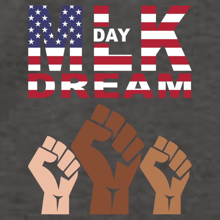 I Have A Dream Mlk Day Fist Up Vector Backpack