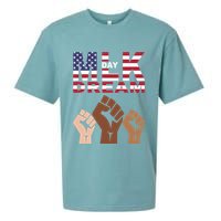 I Have A Dream Mlk Day Fist Up Sueded Cloud Jersey T-Shirt