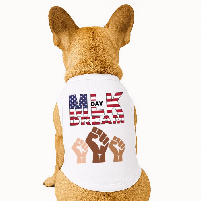 I Have A Dream Mlk Day Fist Up Doggie Tank