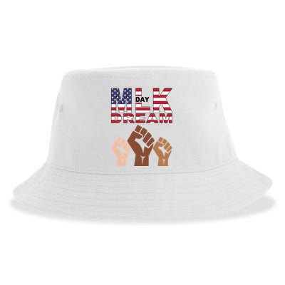 I Have A Dream Mlk Day Fist Up Sustainable Bucket Hat