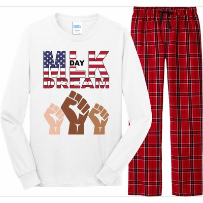 I Have A Dream Mlk Day Fist Up Long Sleeve Pajama Set