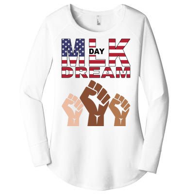 I Have A Dream Mlk Day Fist Up Women's Perfect Tri Tunic Long Sleeve Shirt