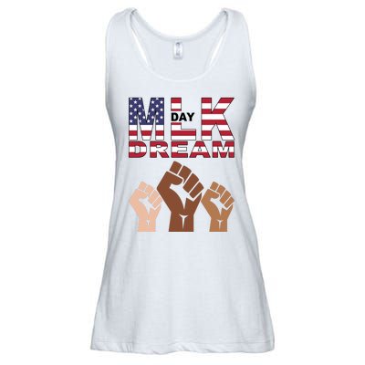 I Have A Dream Mlk Day Fist Up Ladies Essential Flowy Tank