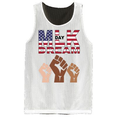 I Have A Dream Mlk Day Fist Up Mesh Reversible Basketball Jersey Tank