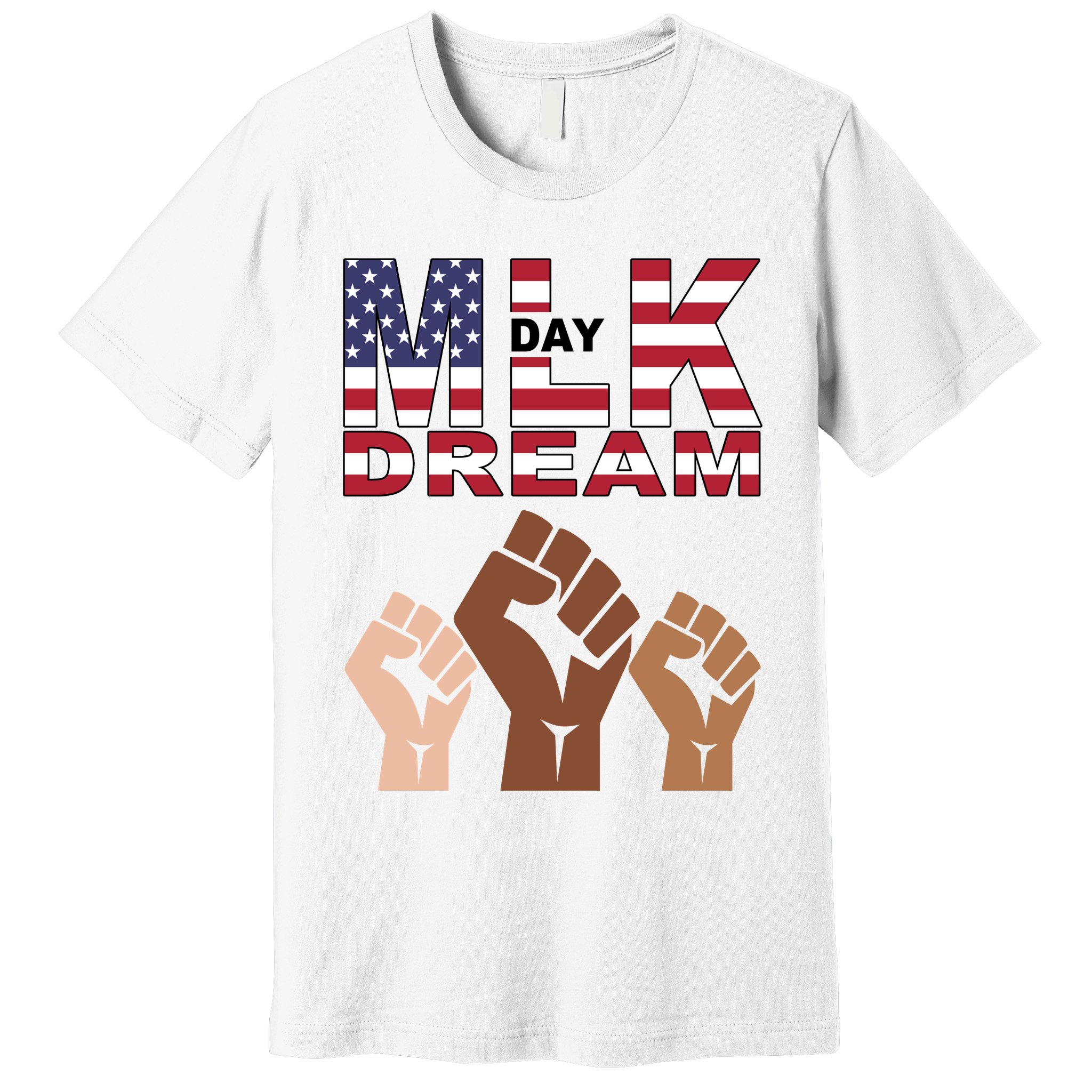 I Have A Dream Mlk Day Fist Up Premium T-Shirt