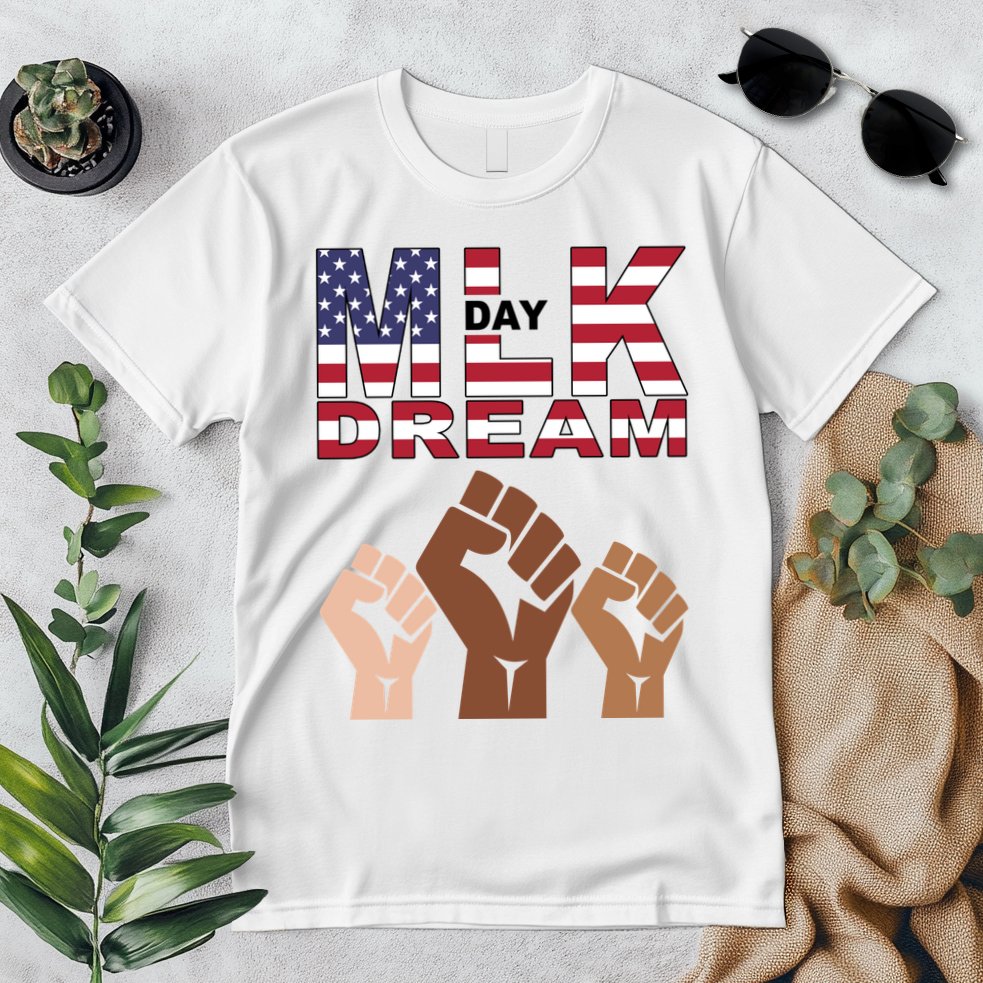 I Have A Dream Mlk Day Fist Up Premium T-Shirt