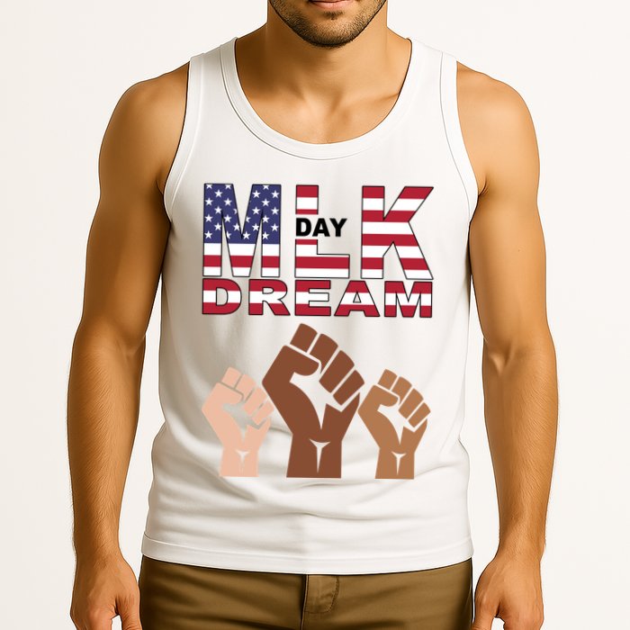 I Have A Dream Mlk Day Fist Up Tank Top
