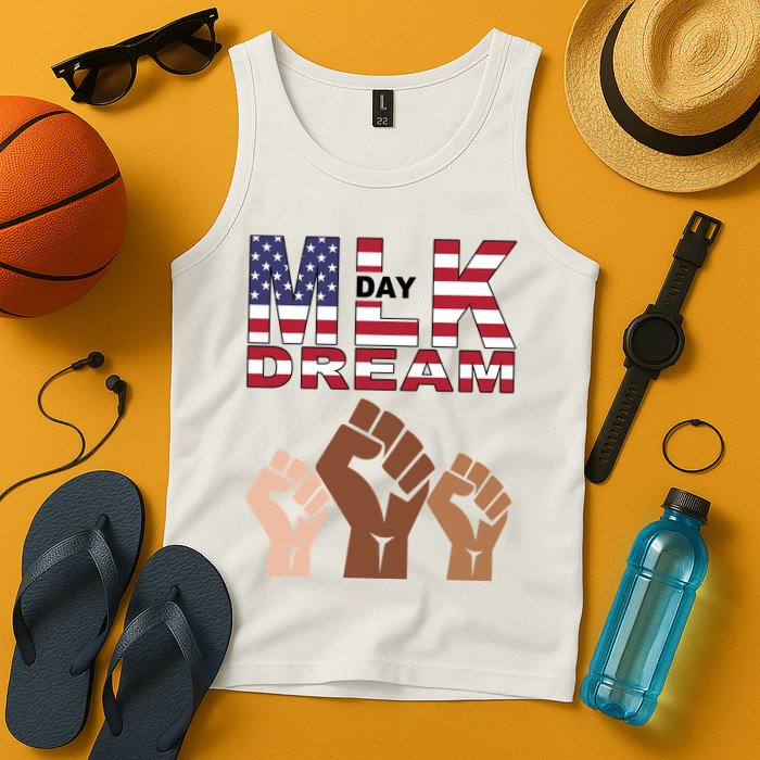 I Have A Dream Mlk Day Fist Up Tank Top
