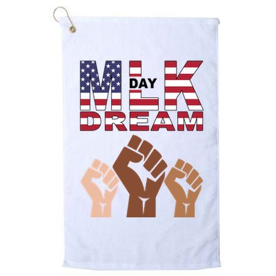 I Have A Dream Mlk Day Fist Up Golf Towel