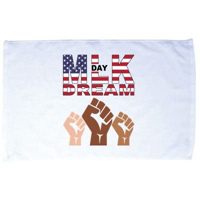 I Have A Dream Mlk Day Fist Up Microfiber Hand Towel