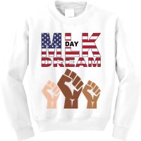 I Have A Dream Mlk Day Fist Up Kids Sweatshirt