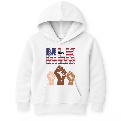 I Have A Dream Mlk Day Fist Up Kids Hoodie