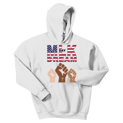 I Have A Dream Mlk Day Fist Up Kids Hoodie