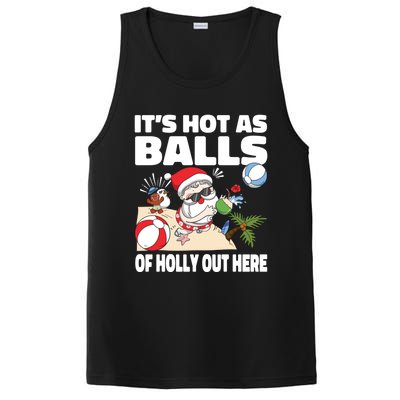 It’s Hot As Balls Of Holly Out Here Christmas In July Gift PosiCharge Competitor Tank