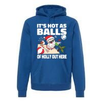 It’s Hot As Balls Of Holly Out Here Christmas In July Gift Premium Hoodie