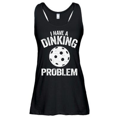 I Have A Dinking Problem Pickle Ball Jokes Funny Pickleball Ladies Essential Flowy Tank