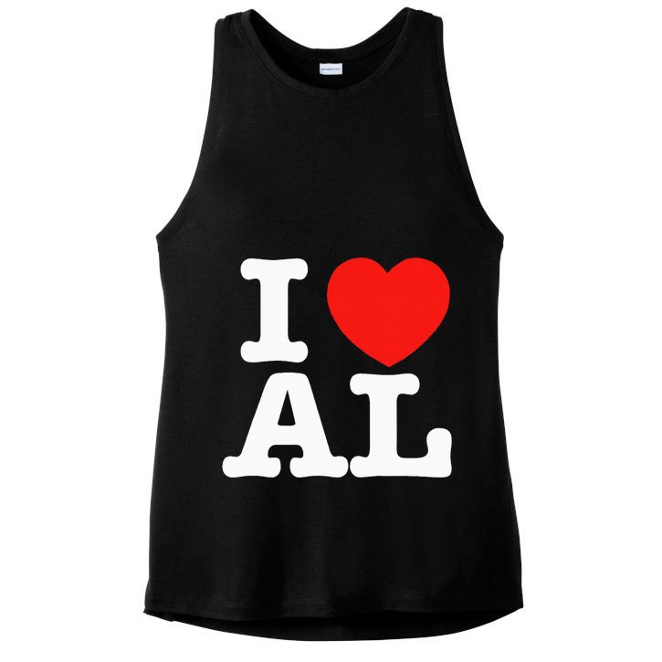 I Heart Alabama Love Ladies PosiCharge Tri-Blend Wicking Tank