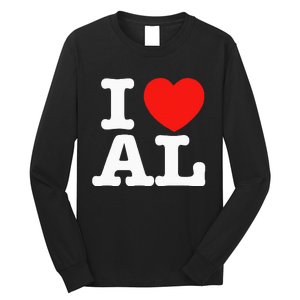 I Heart Alabama Love Long Sleeve Shirt