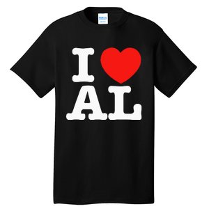 I Heart Alabama Love Tall T-Shirt