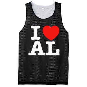 I Heart Alabama Love Mesh Reversible Basketball Jersey Tank