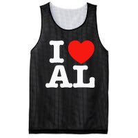 I Heart Alabama Love Mesh Reversible Basketball Jersey Tank