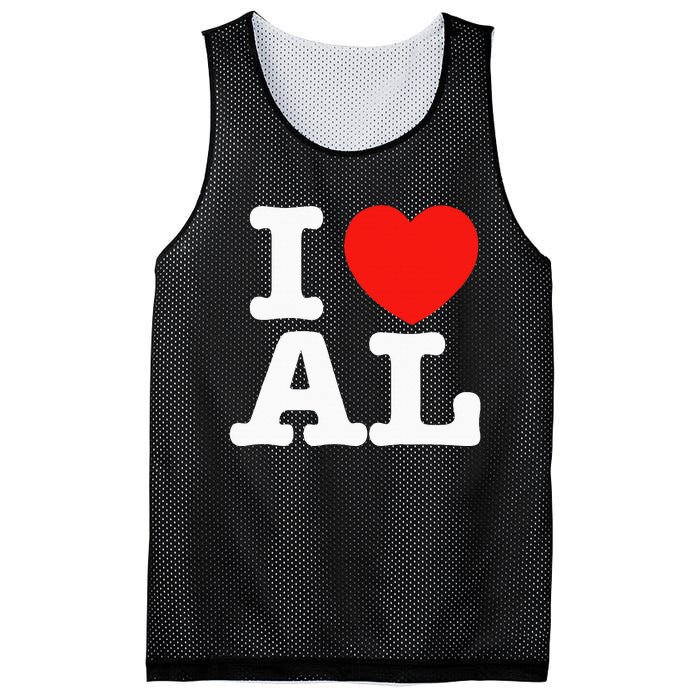 I Heart Alabama Love Mesh Reversible Basketball Jersey Tank