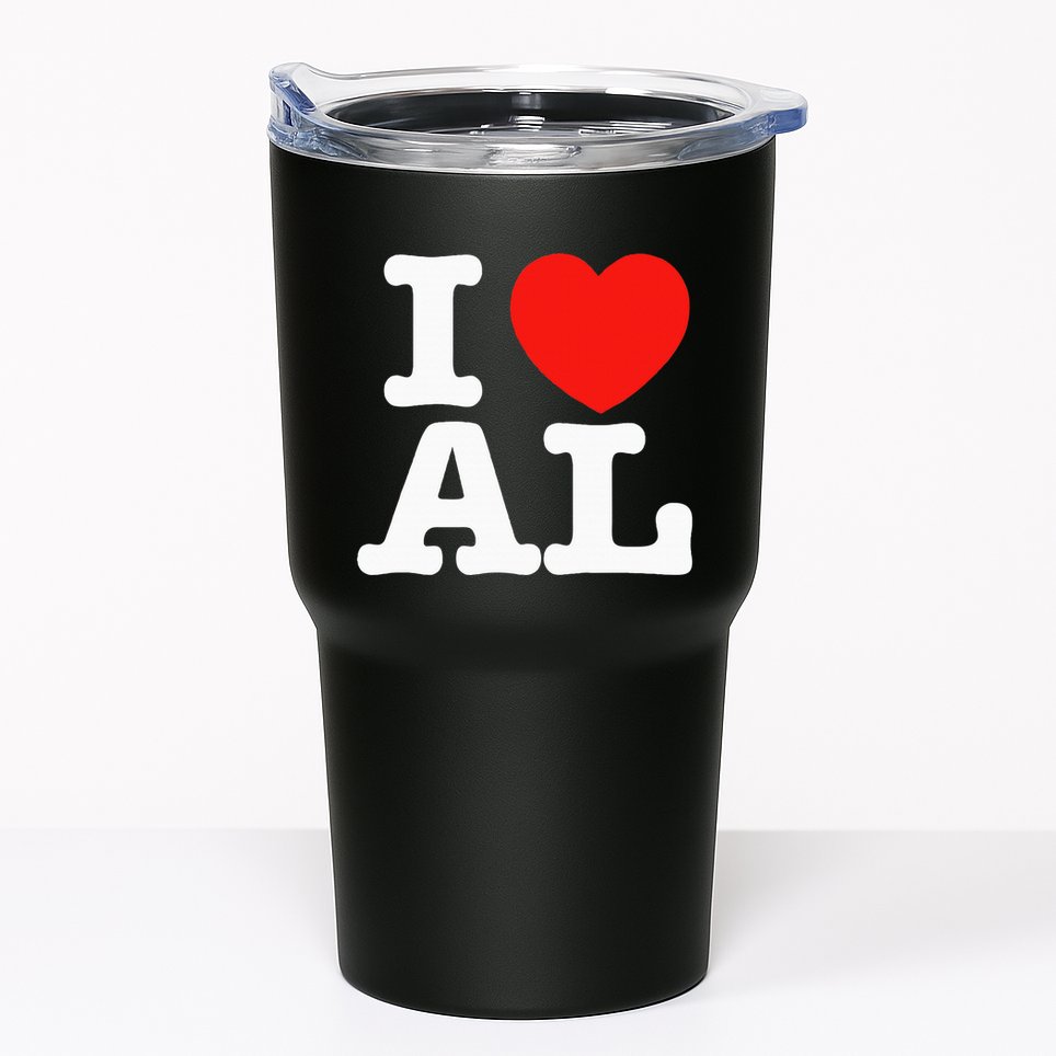 I Heart Alabama Love Tumbler