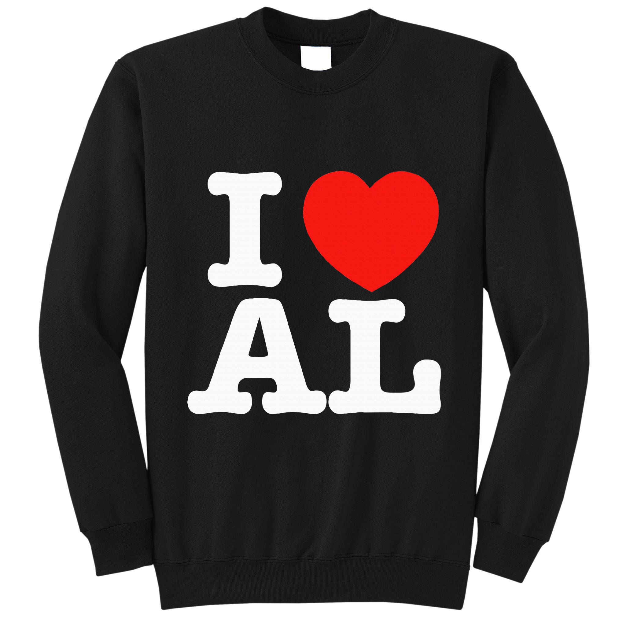 I Heart Alabama Love Tall Sweatshirt